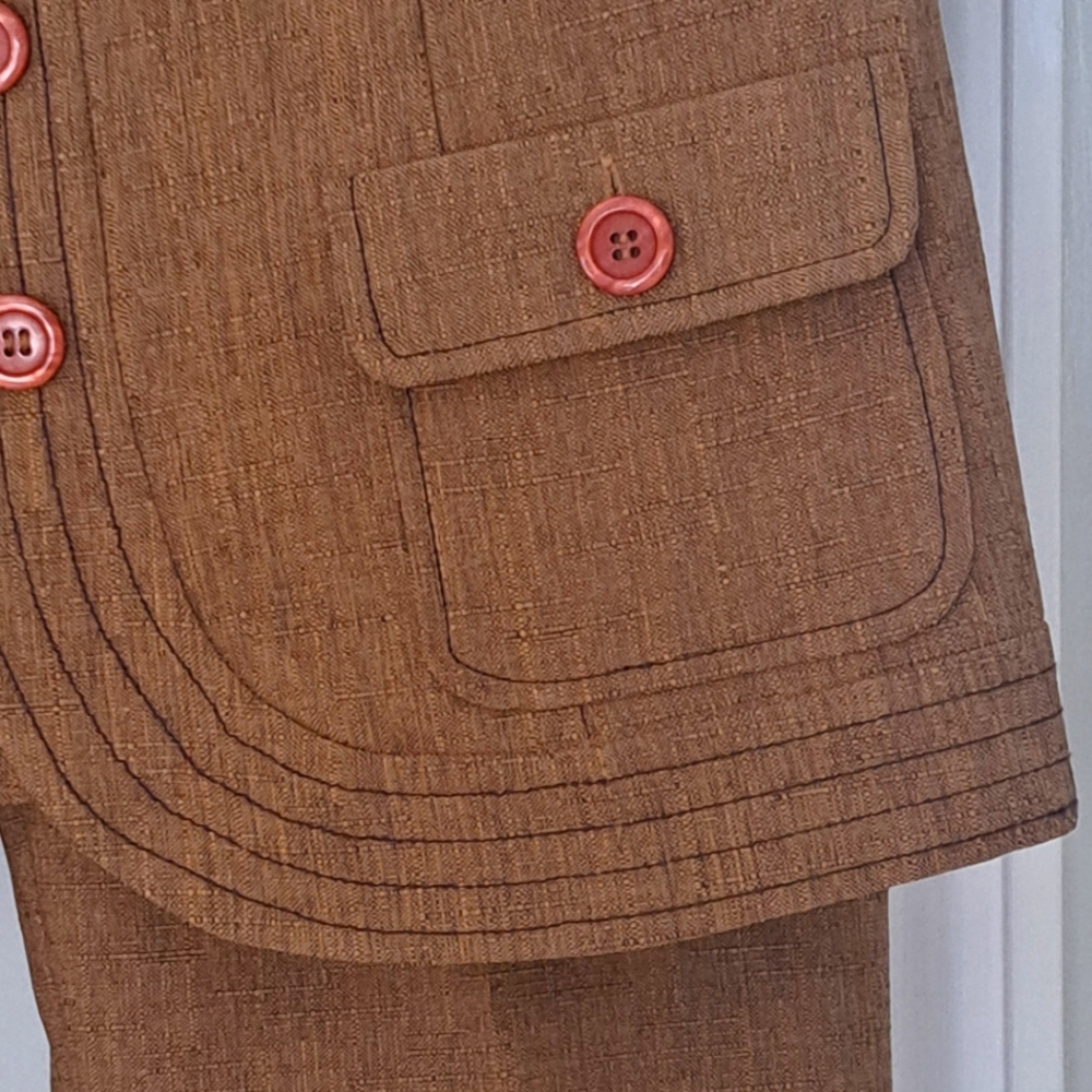 Sag Harbor NWT 3 Piece Set Pant Tank Jacket Color Spice Office Business. Size 10 - Picture 2 of 12